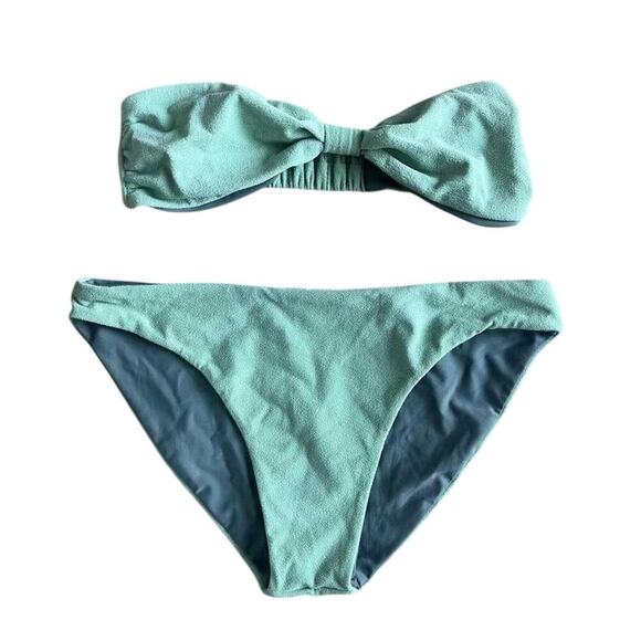 VDM Green French Terry Bikini Set Size S - Picture 1 of 3